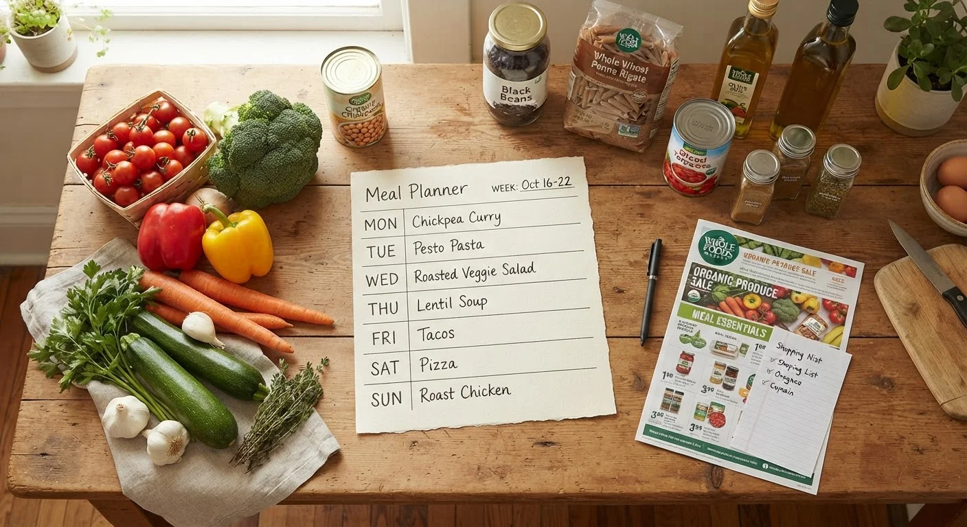 Building a Weekly Meal Plan Around Sales and Pantry Staples